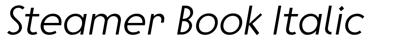 Steamer Book Italic